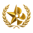 Medalla estrella/helice marina